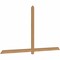 Ekena Millwork Eugene Smooth Timber Gable Bracket, Western Red Cedar, 96"W x 52"H x 1 1/2"D x 3 1/2"F, 13/12 Pitch GBW096X52X0204EUG00SWR - alternate 2